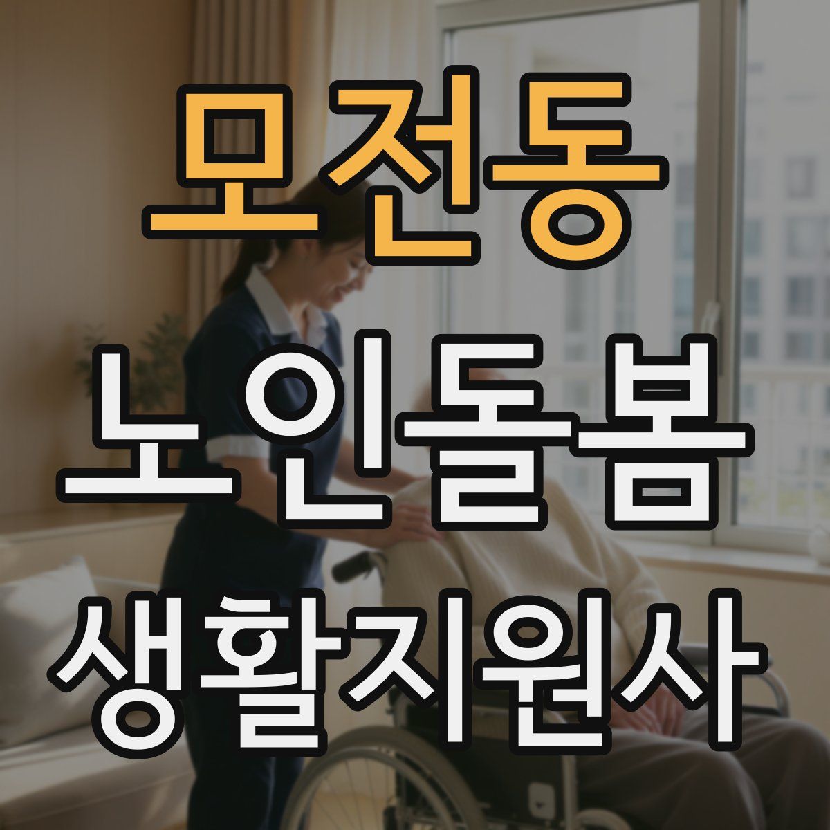 모전동 노인돌봄생활지원사 자격증