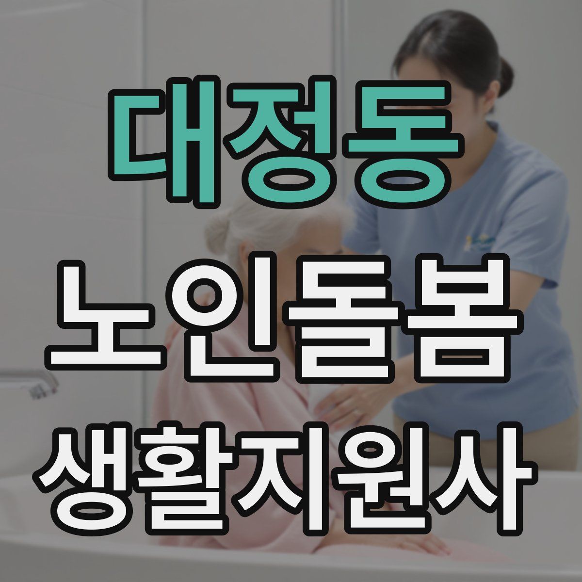대정동 노인돌봄생활지원사 자격증