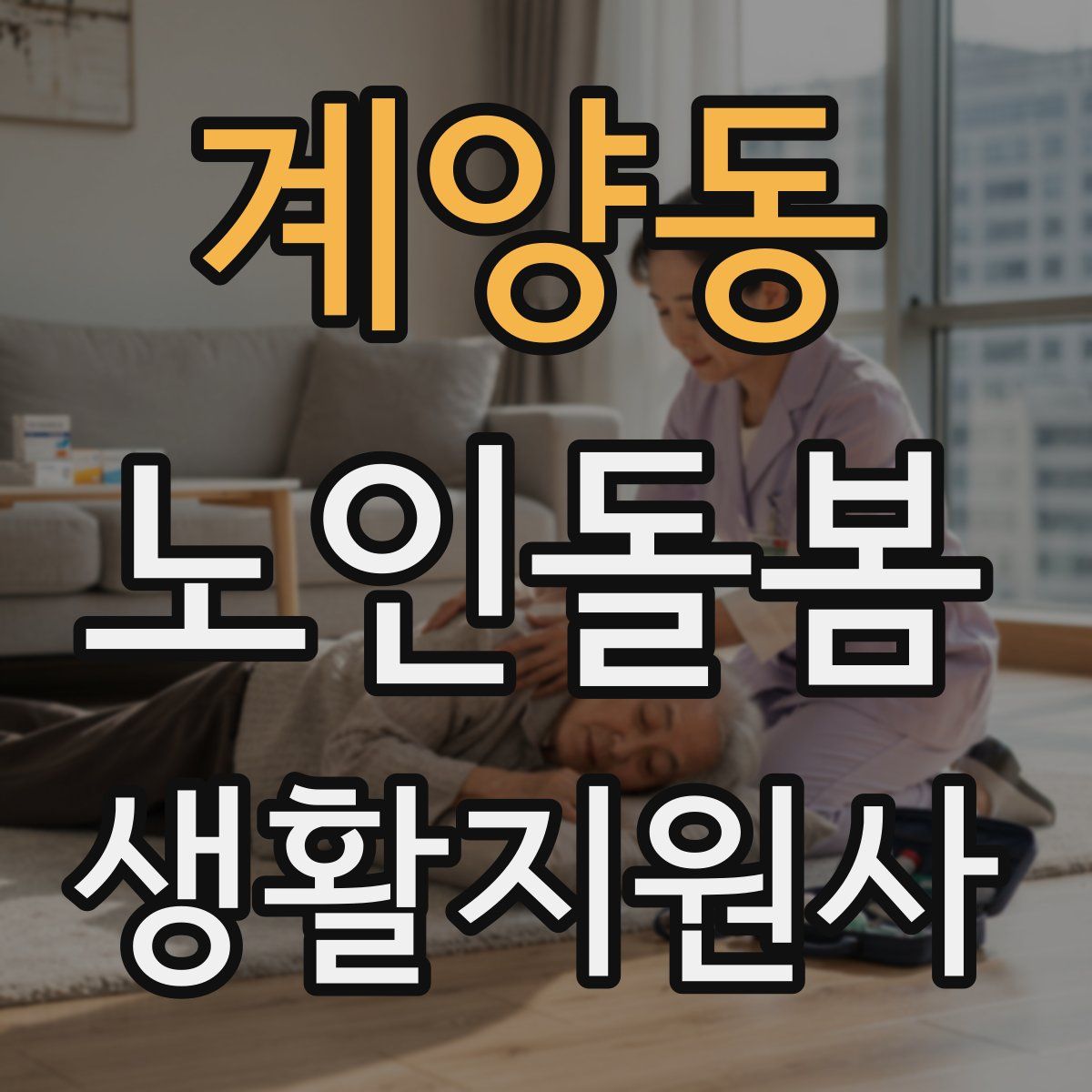 계양동 노인돌봄생활지원사 자격증