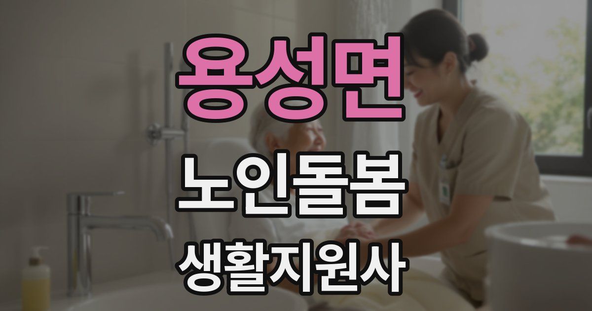 용성면 노인돌봄생활지원사 자격증