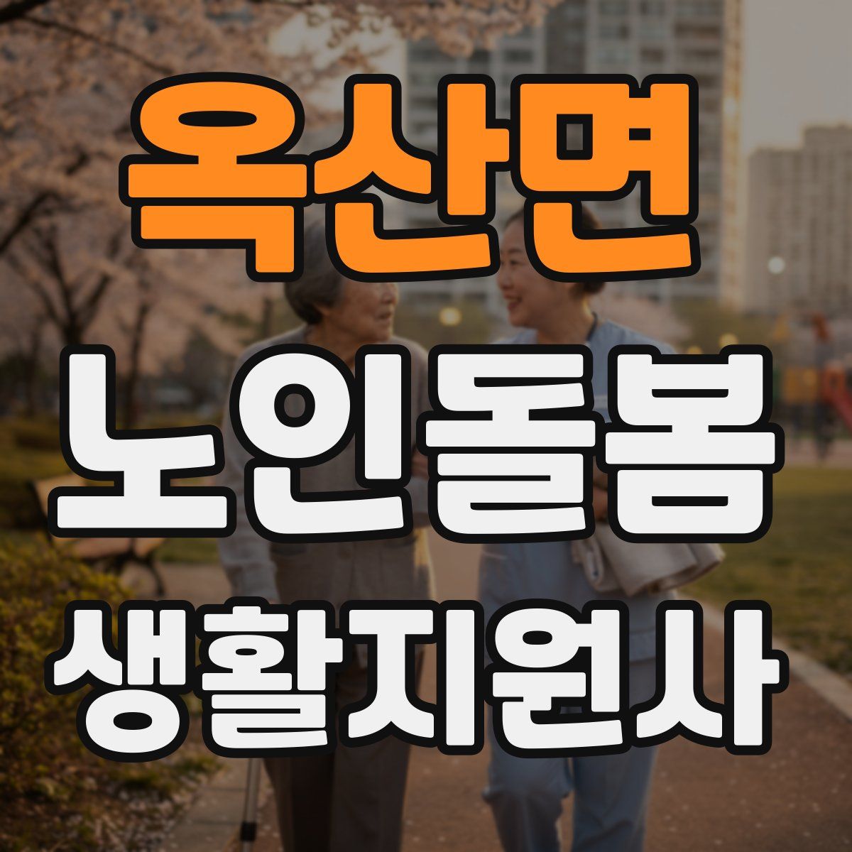 옥산면 노인돌봄생활지원사 자격증