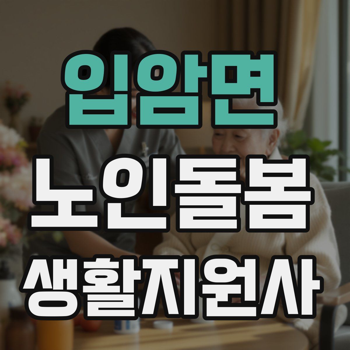 입암면 노인돌봄생활지원사 자격증