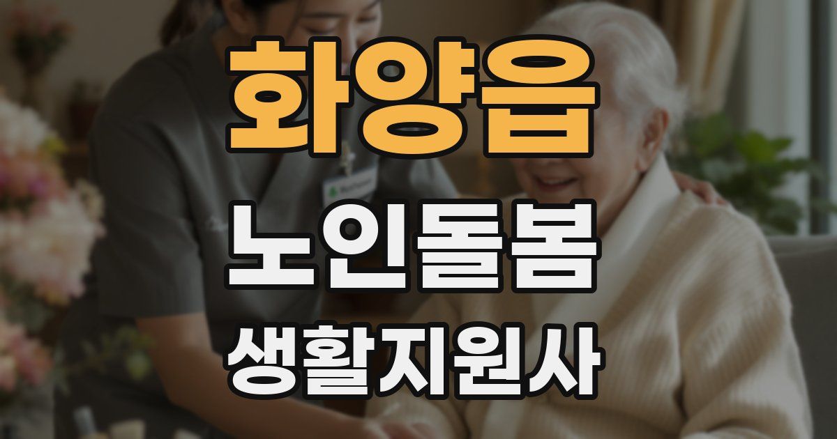 화양읍 노인돌봄생활지원사 자격증