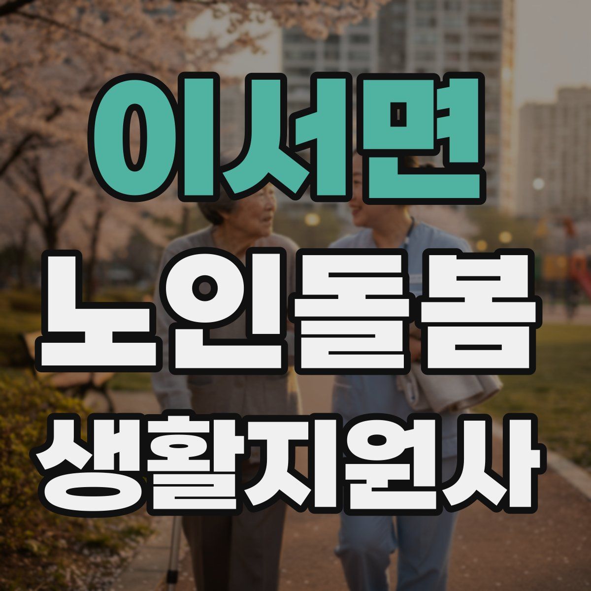이서면 노인돌봄생활지원사 자격증