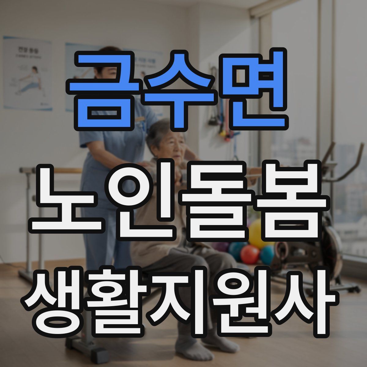 금수면 노인돌봄생활지원사 자격증