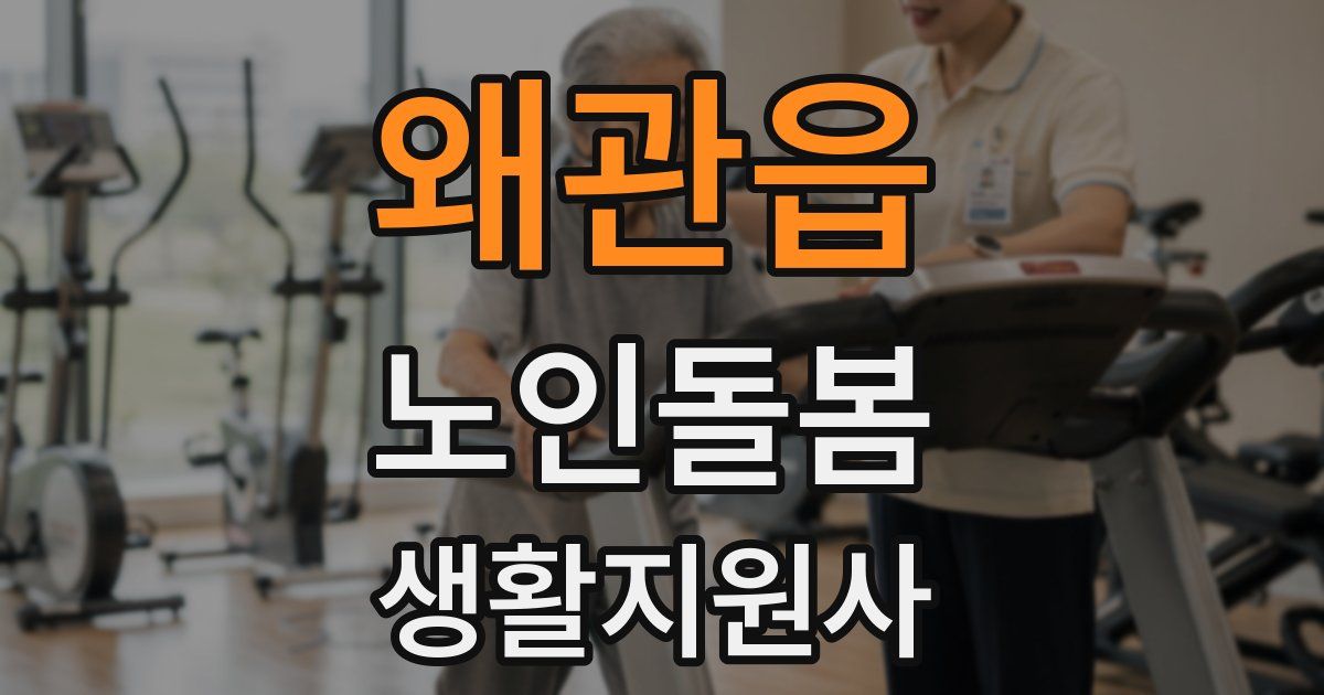 왜관읍 노인돌봄생활지원사 자격증