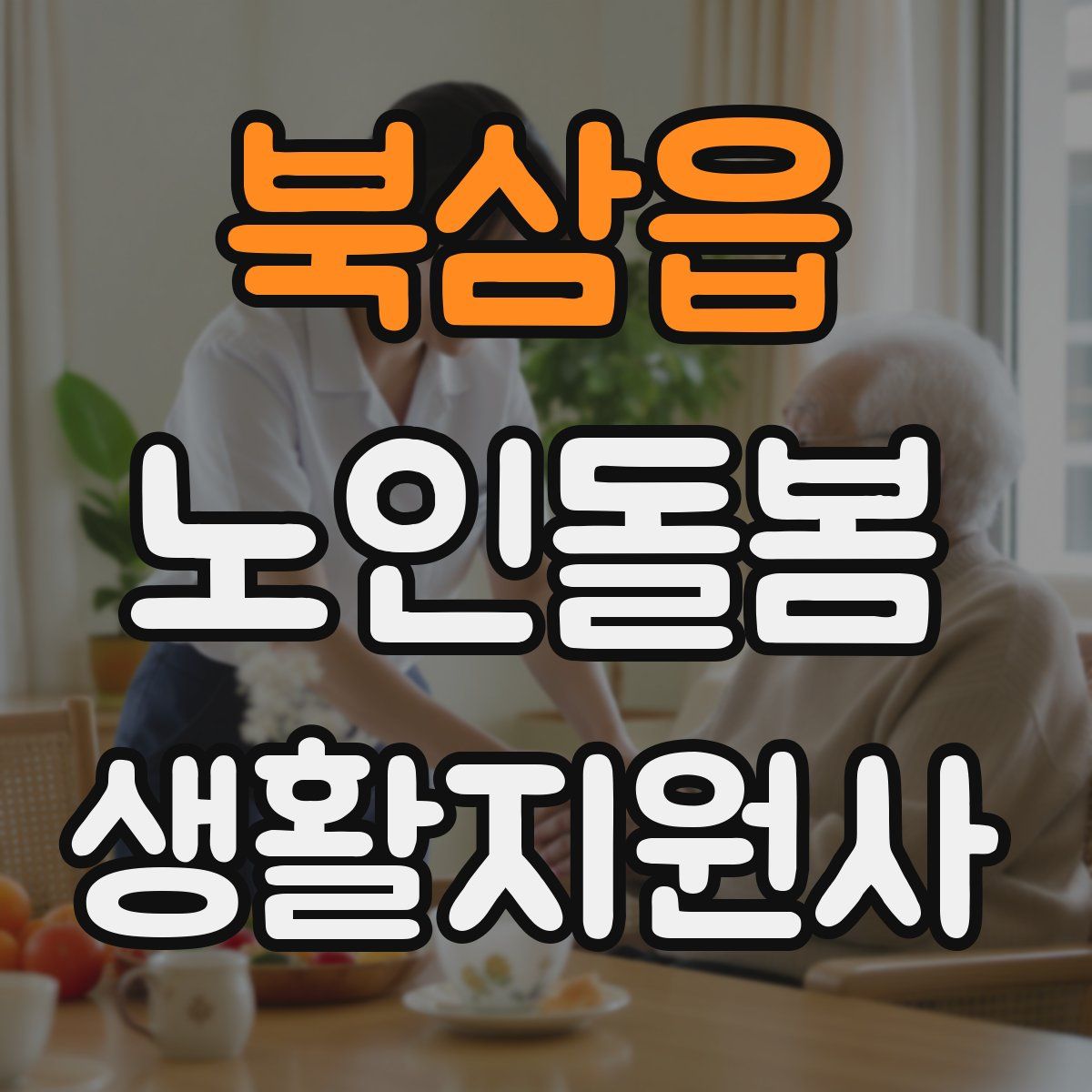북삼읍 노인돌봄생활지원사 자격증