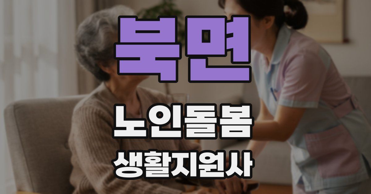 북면 노인돌봄생활지원사 자격증