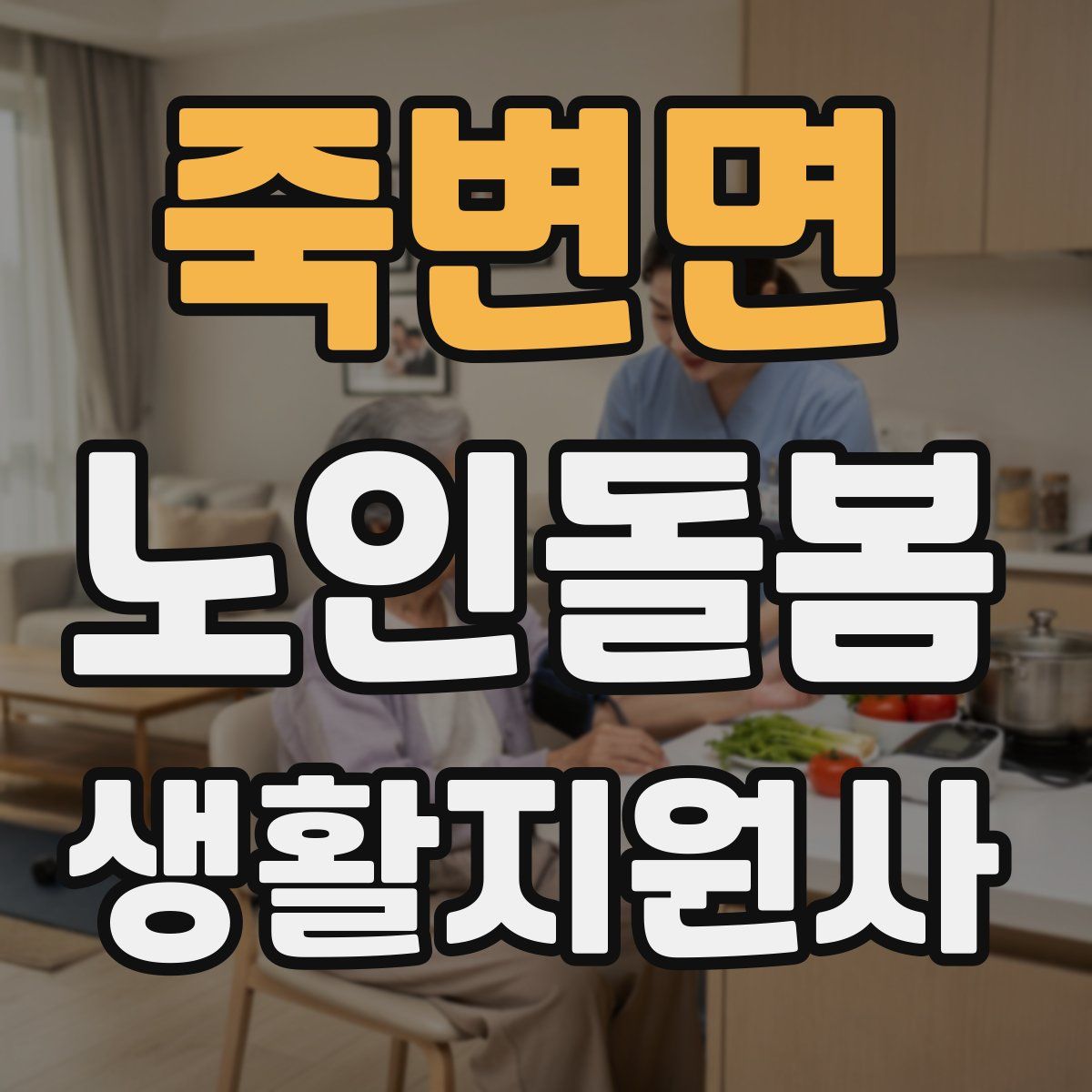 죽변면 노인돌봄생활지원사 자격증