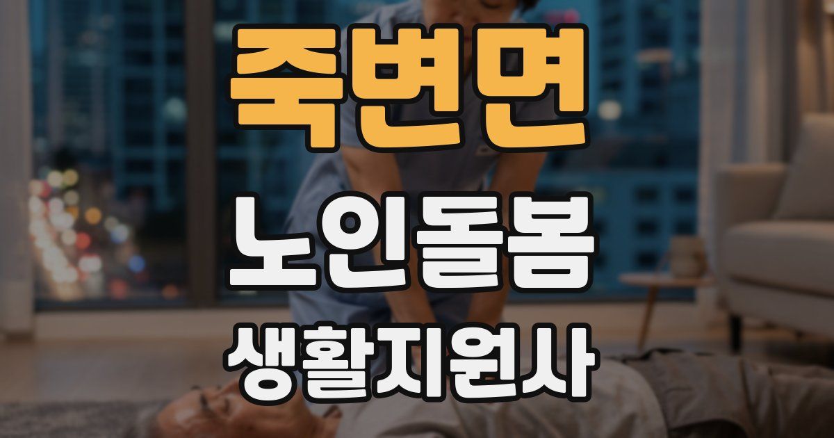 죽변면 노인돌봄생활지원사 자격증