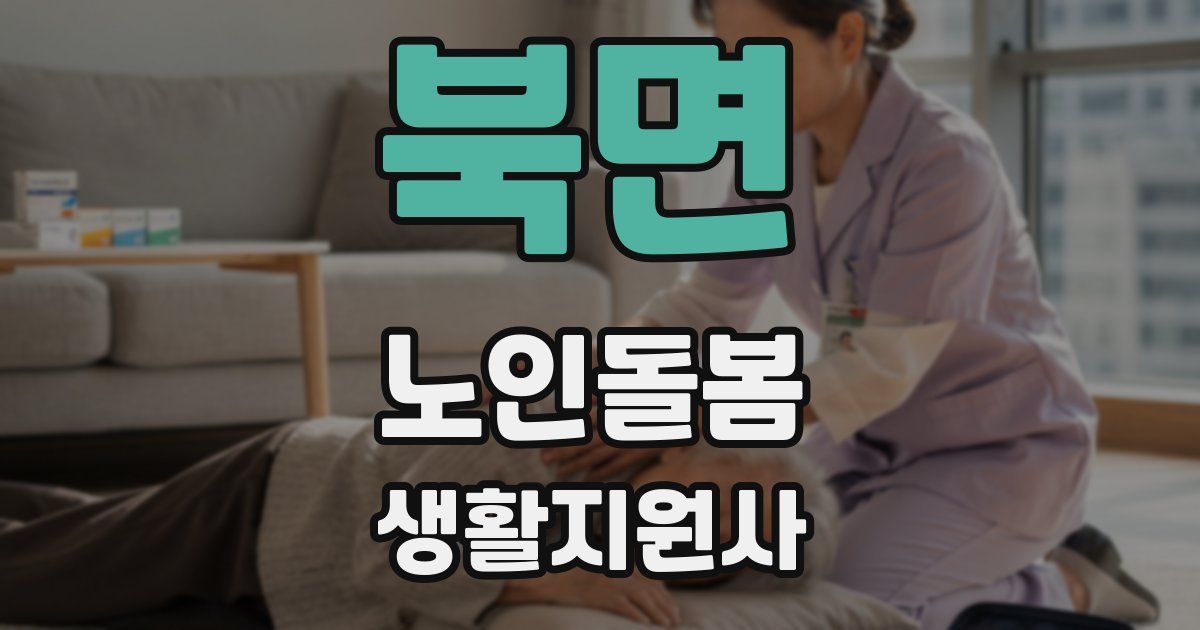 북면 노인돌봄생활지원사 자격증