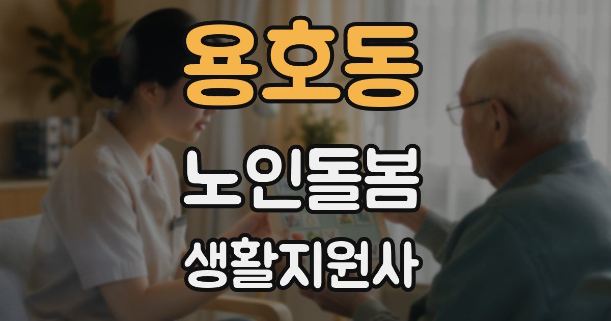 용호동 노인돌봄생활지원사 자격증