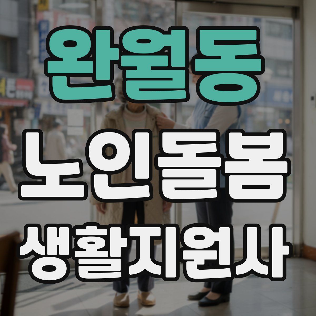 완월동 노인돌봄생활지원사 자격증