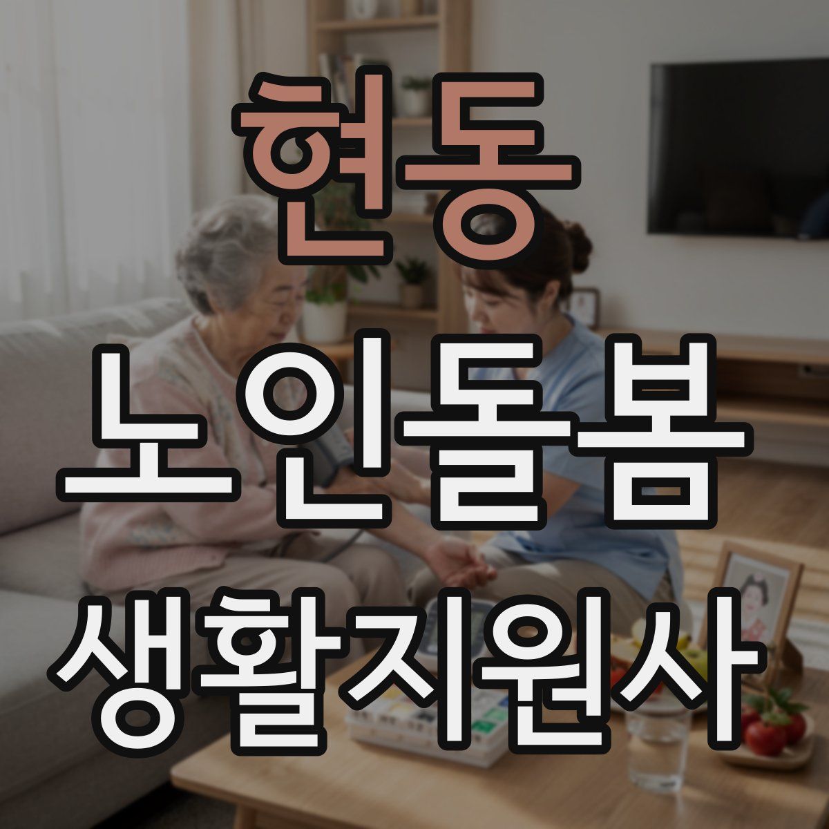 현동 노인돌봄생활지원사 자격증