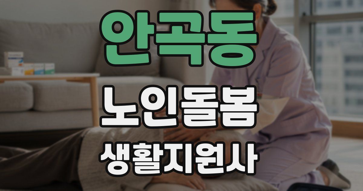 안곡동 노인돌봄생활지원사 자격증