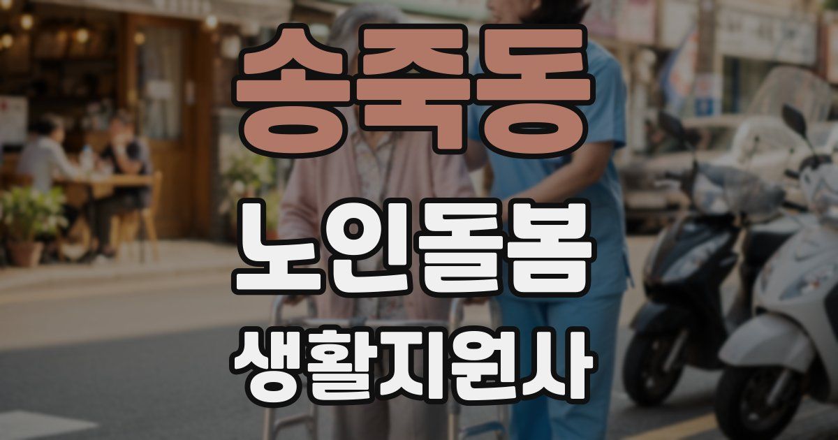 송죽동 노인돌봄생활지원사 자격증
