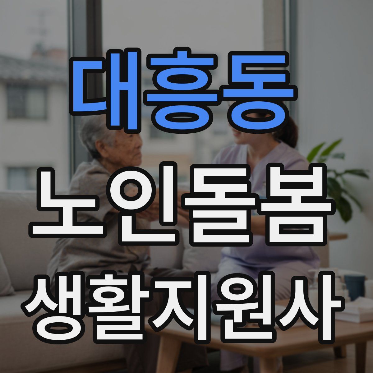 대흥동 노인돌봄생활지원사 자격증