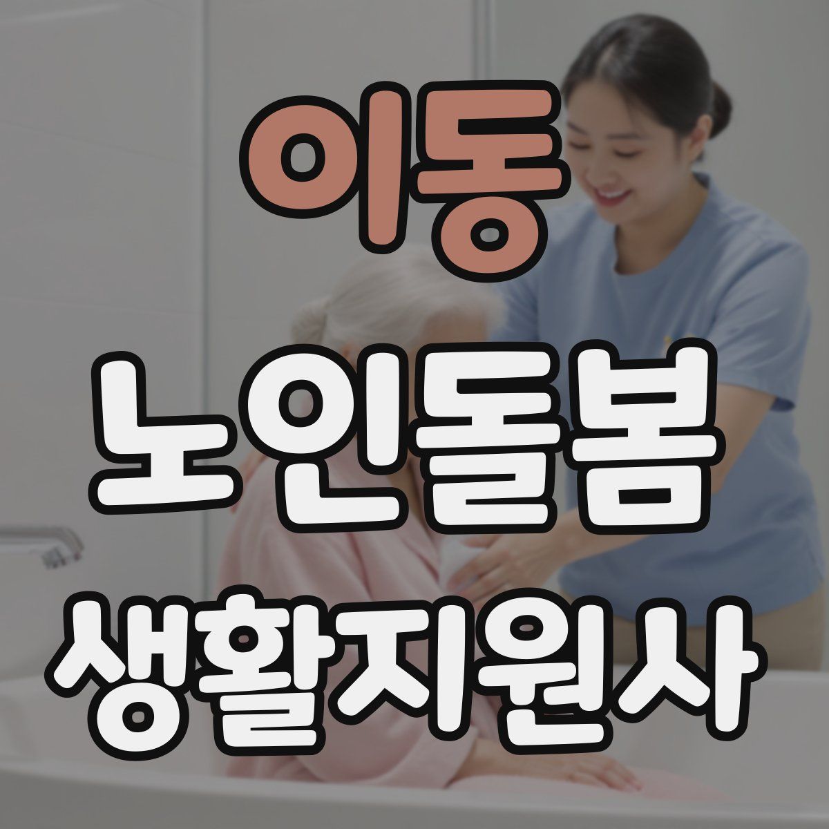 이동 노인돌봄생활지원사 자격증