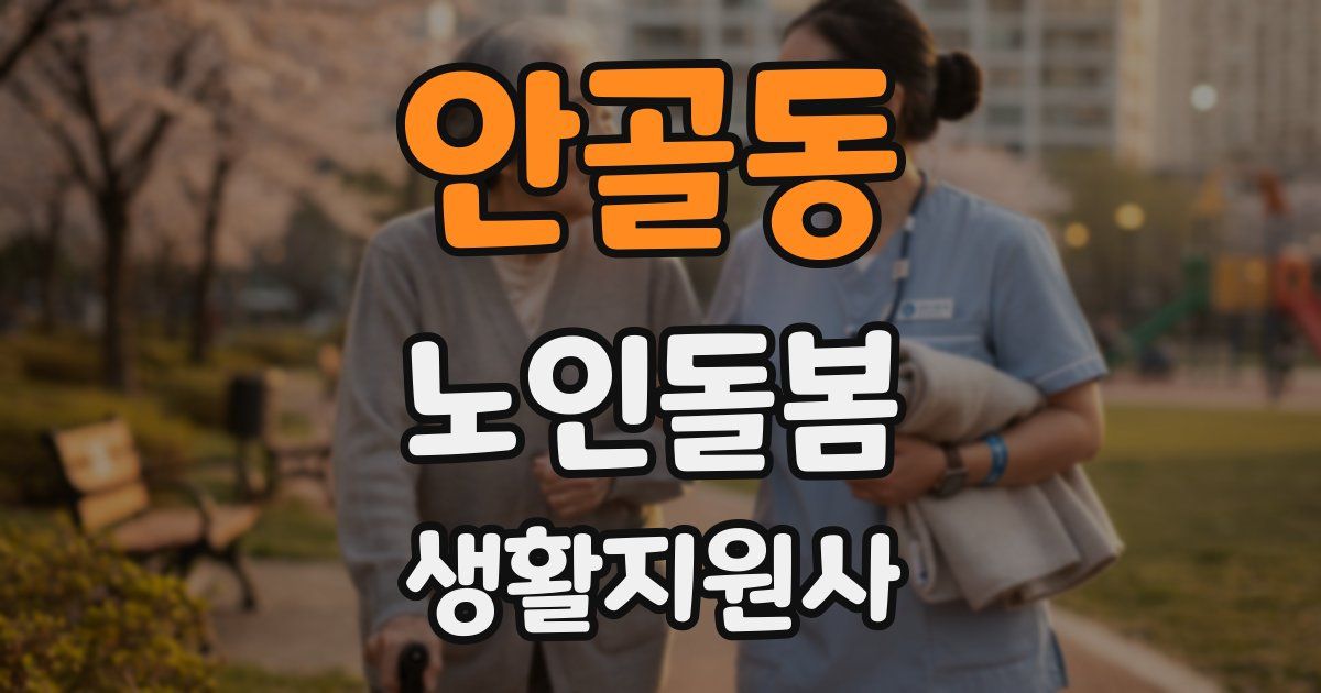 안골동 노인돌봄생활지원사 자격증