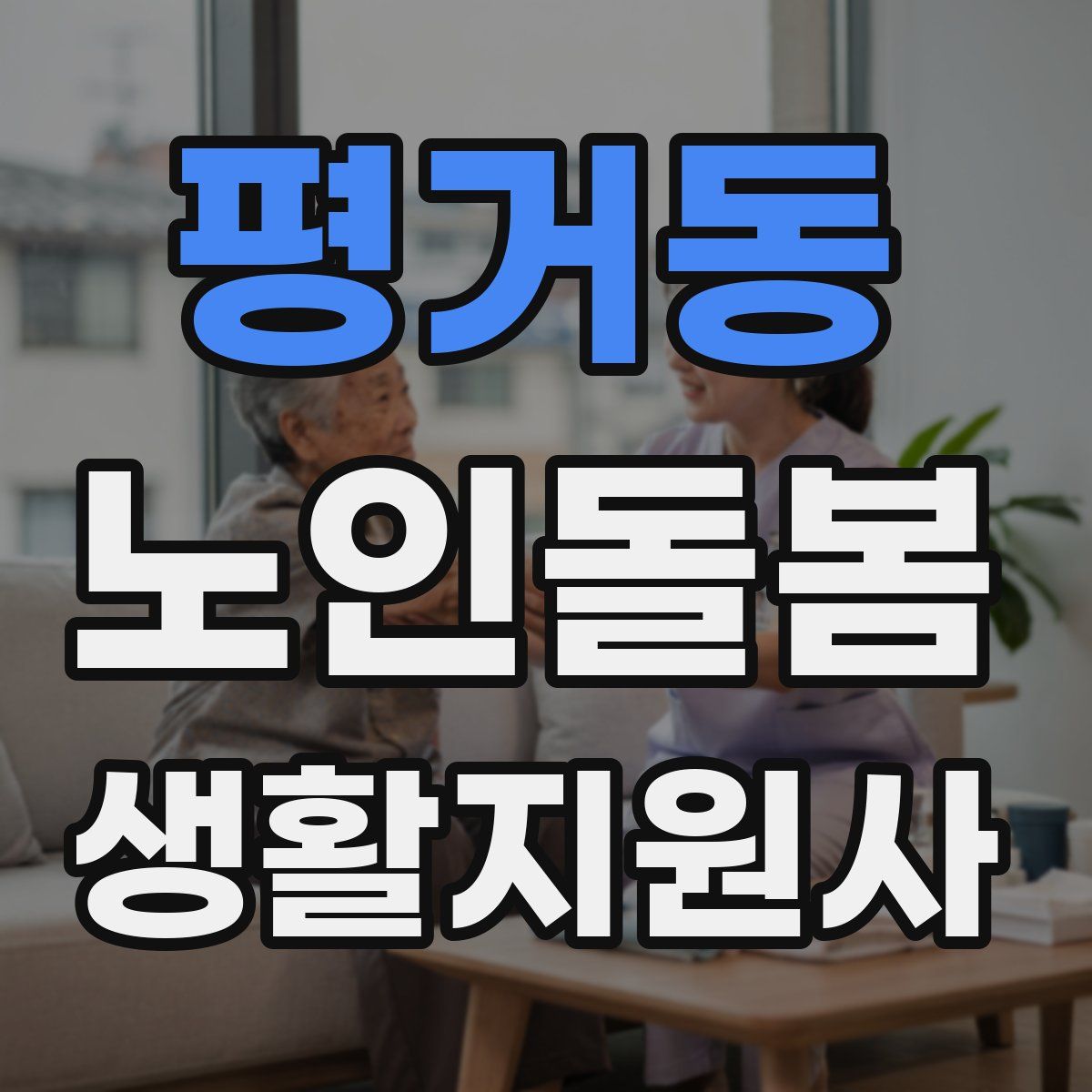 평거동 노인돌봄생활지원사 자격증