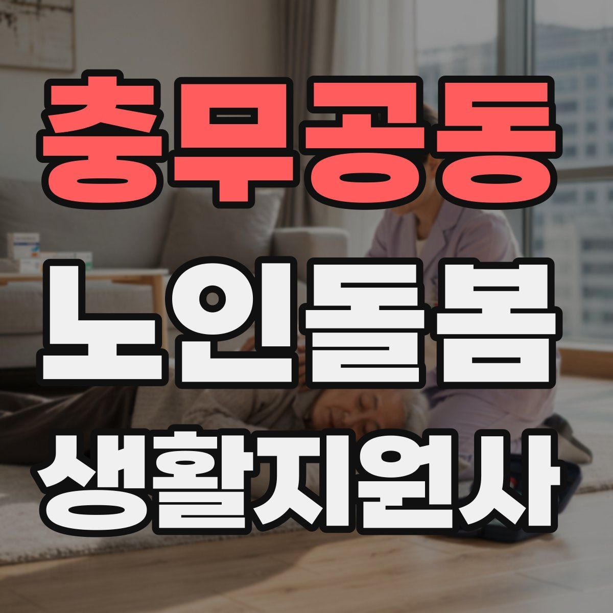 충무공동 노인돌봄생활지원사 자격증