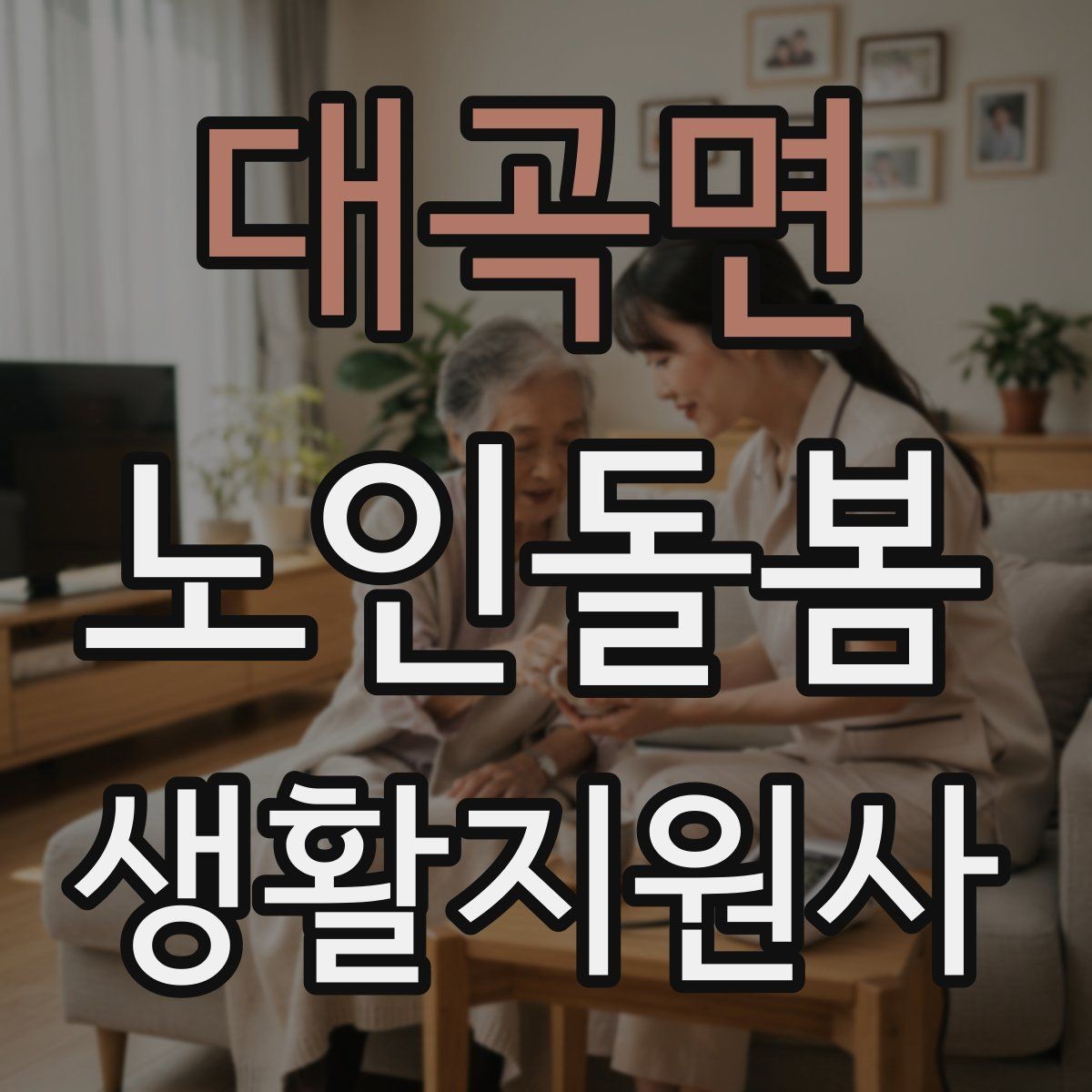 대곡면 노인돌봄생활지원사 자격증 보호자 이웃 연락처 정리 방법