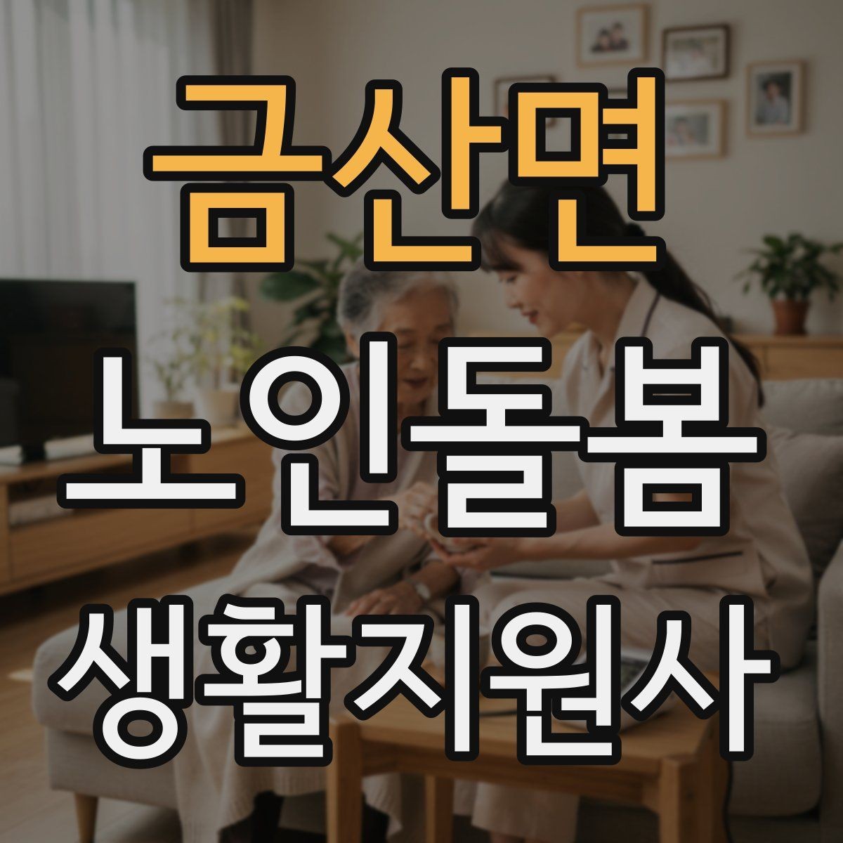 금산면 노인돌봄생활지원사 자격증 어지럼 저혈당 의심 시 대처 흐름