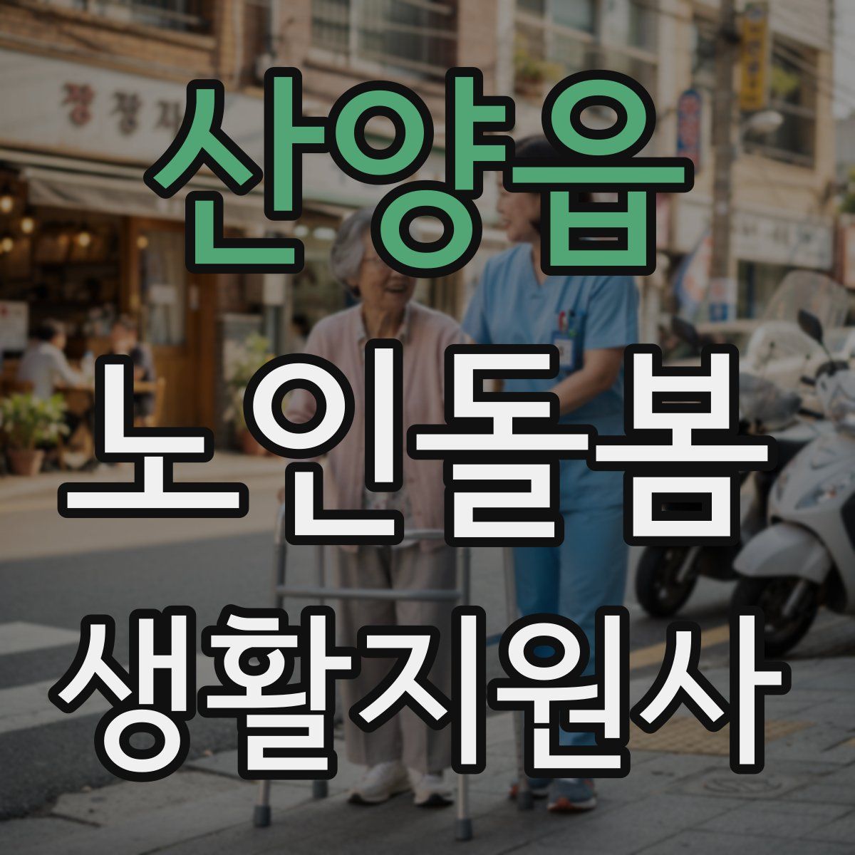 산양읍 노인돌봄생활지원사 자격증