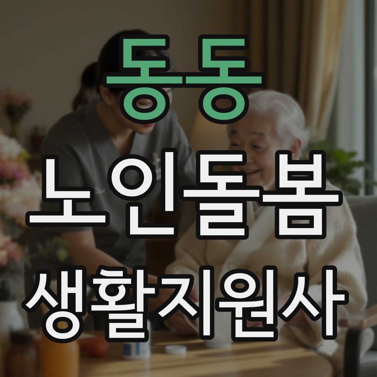 동동 노인돌봄생활지원사 자격증