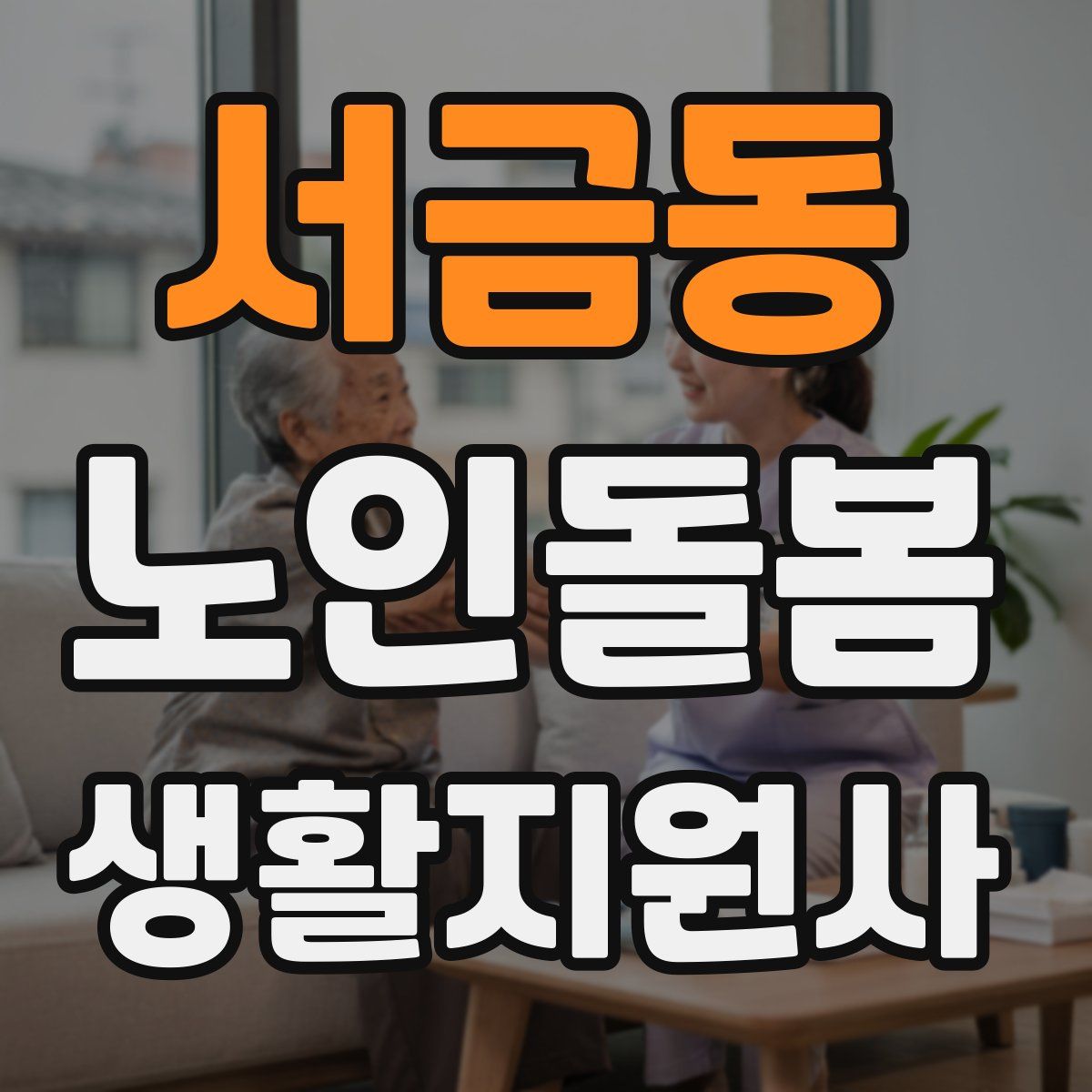 서금동 노인돌봄생활지원사 자격증