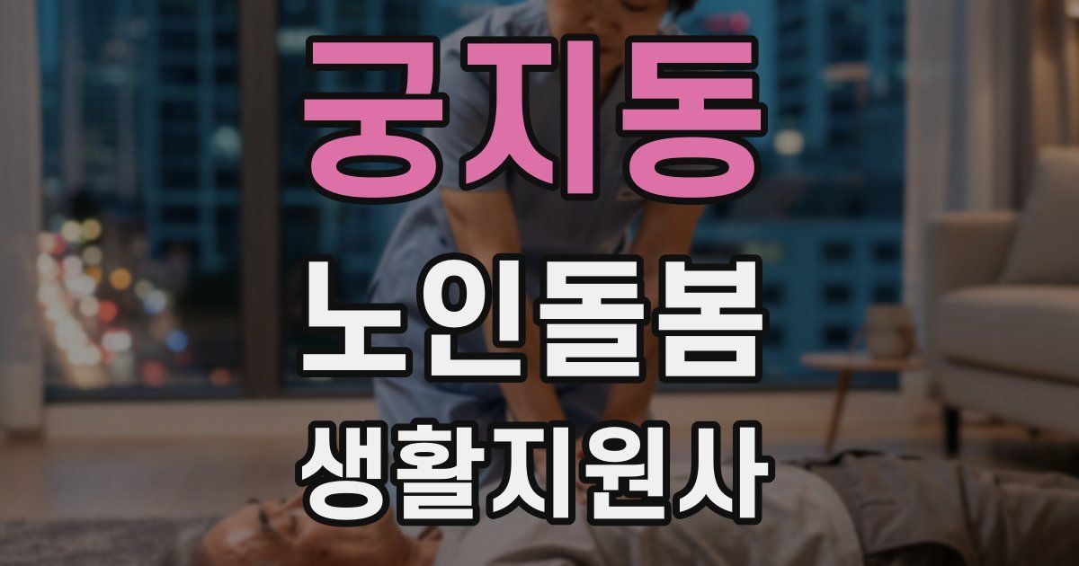 궁지동 노인돌봄생활지원사 자격증