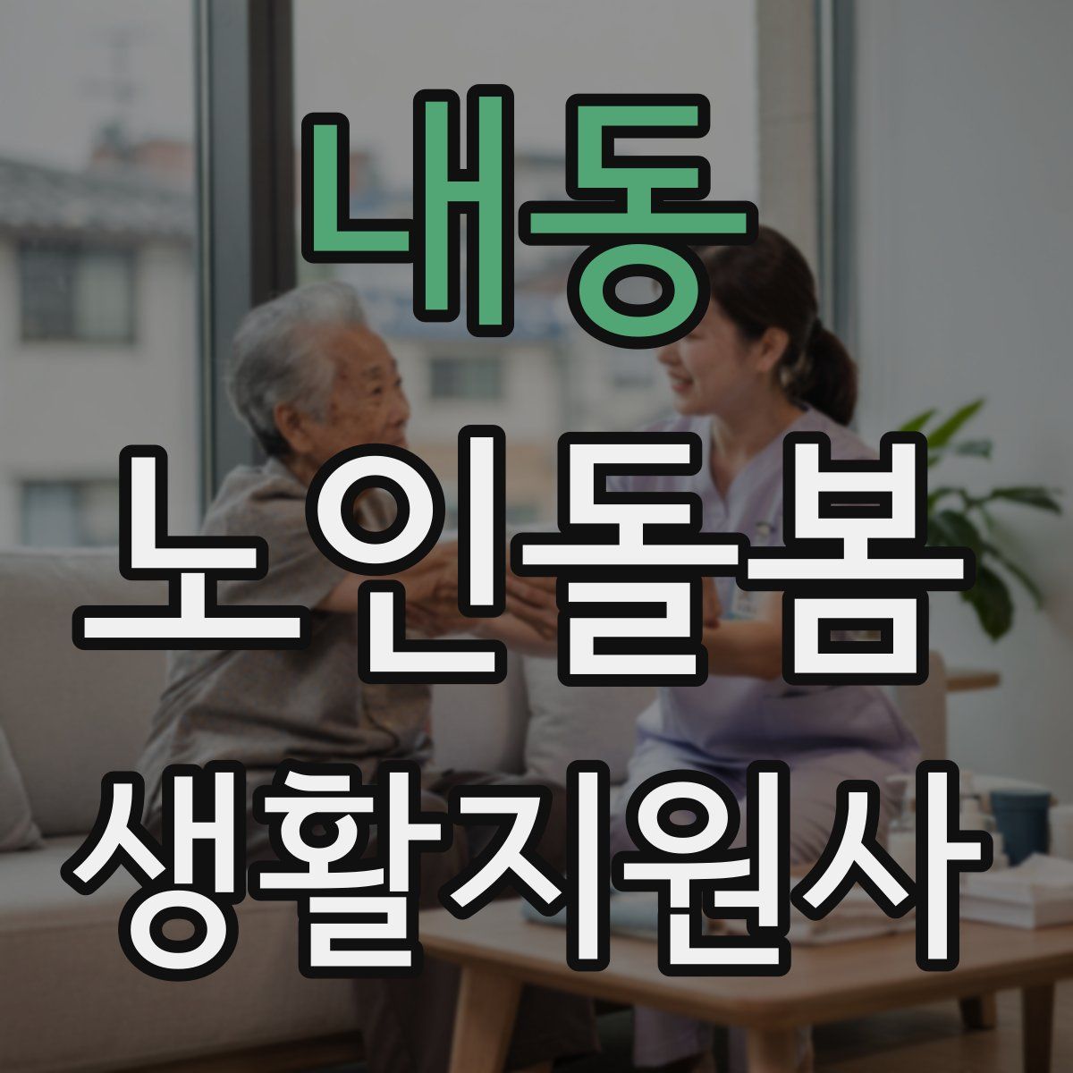 내동 노인돌봄생활지원사 자격증