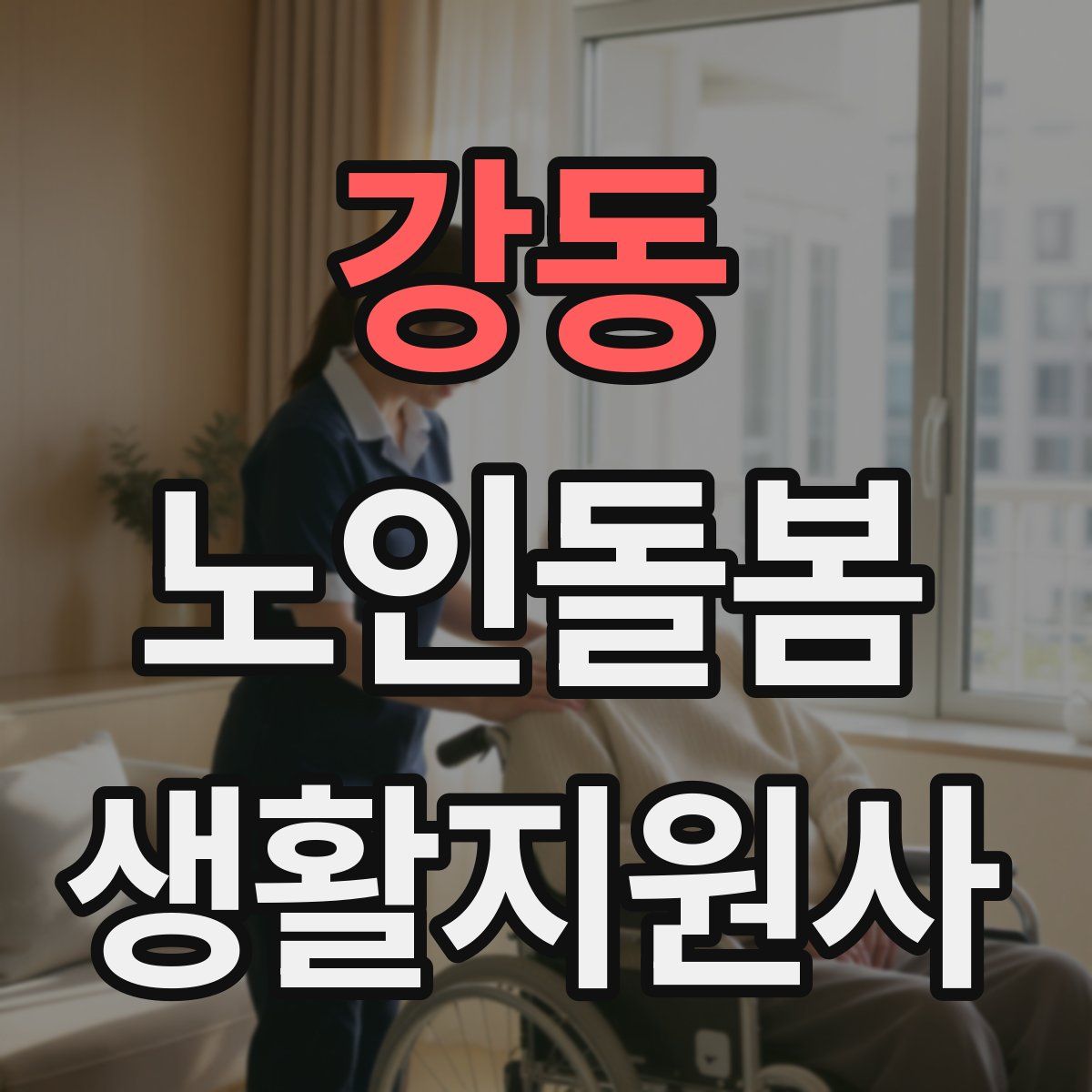 강동 노인돌봄생활지원사 자격증