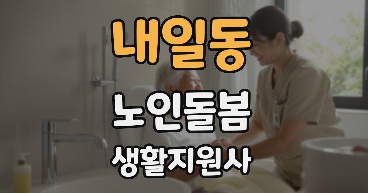 내일동 노인돌봄생활지원사 자격증