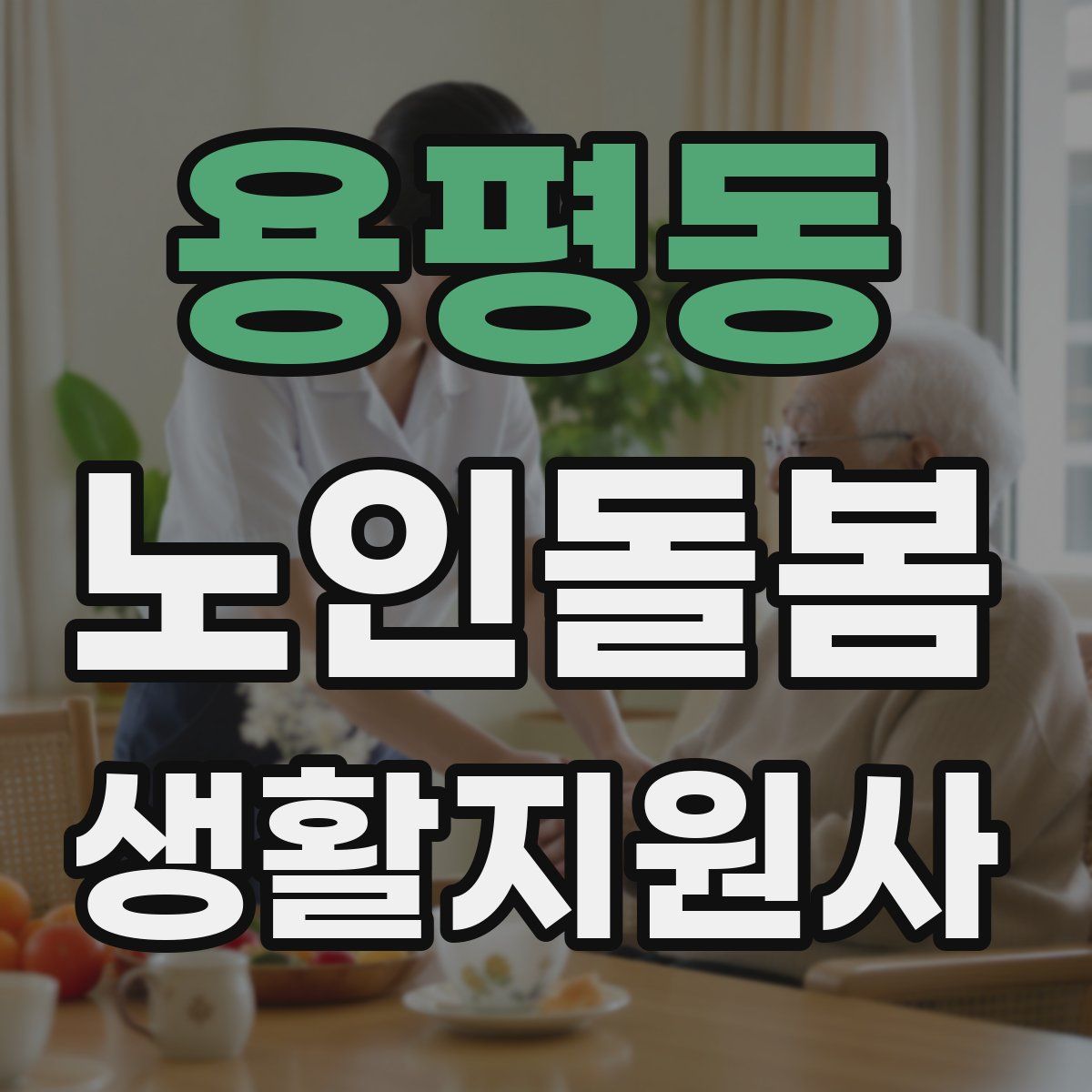 용평동 노인돌봄생활지원사 자격증