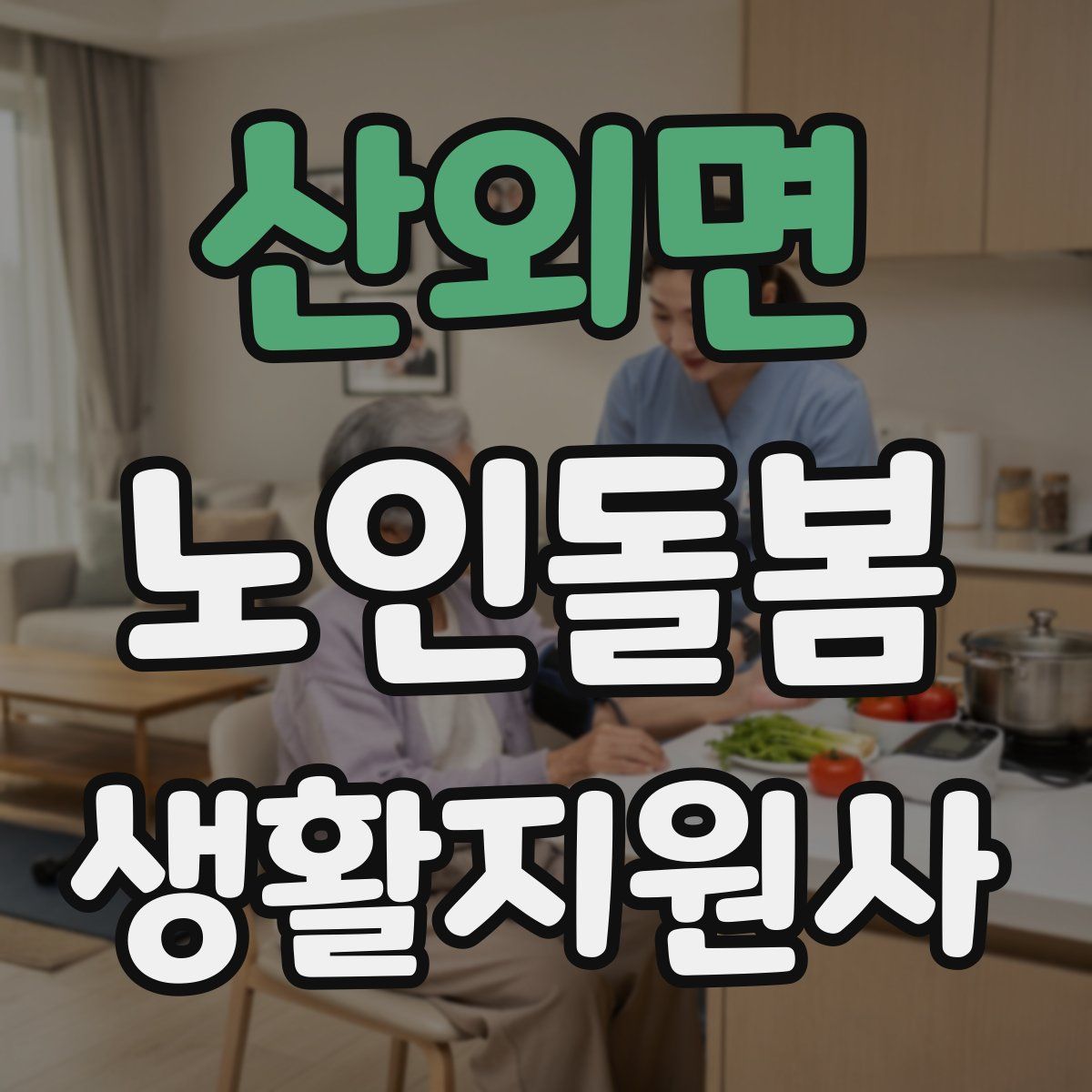 산외면 노인돌봄생활지원사 자격증