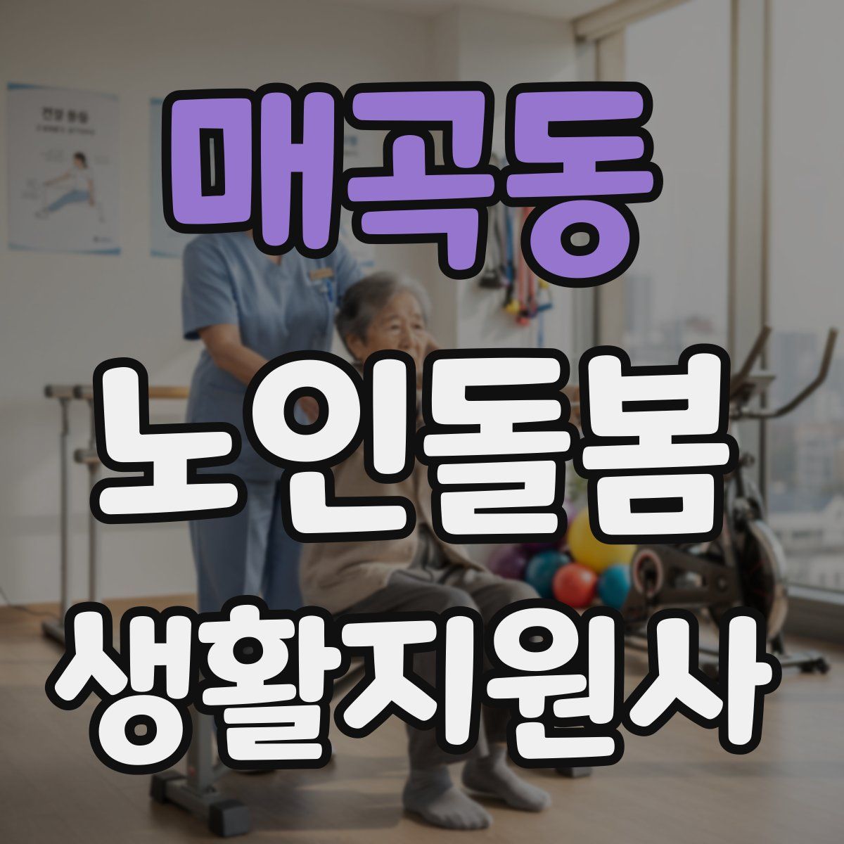 매곡동 노인돌봄생활지원사 자격증