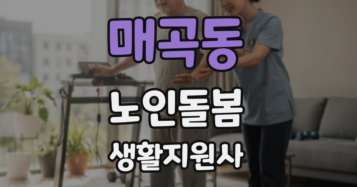 매곡동 노인돌봄생활지원사 자격증