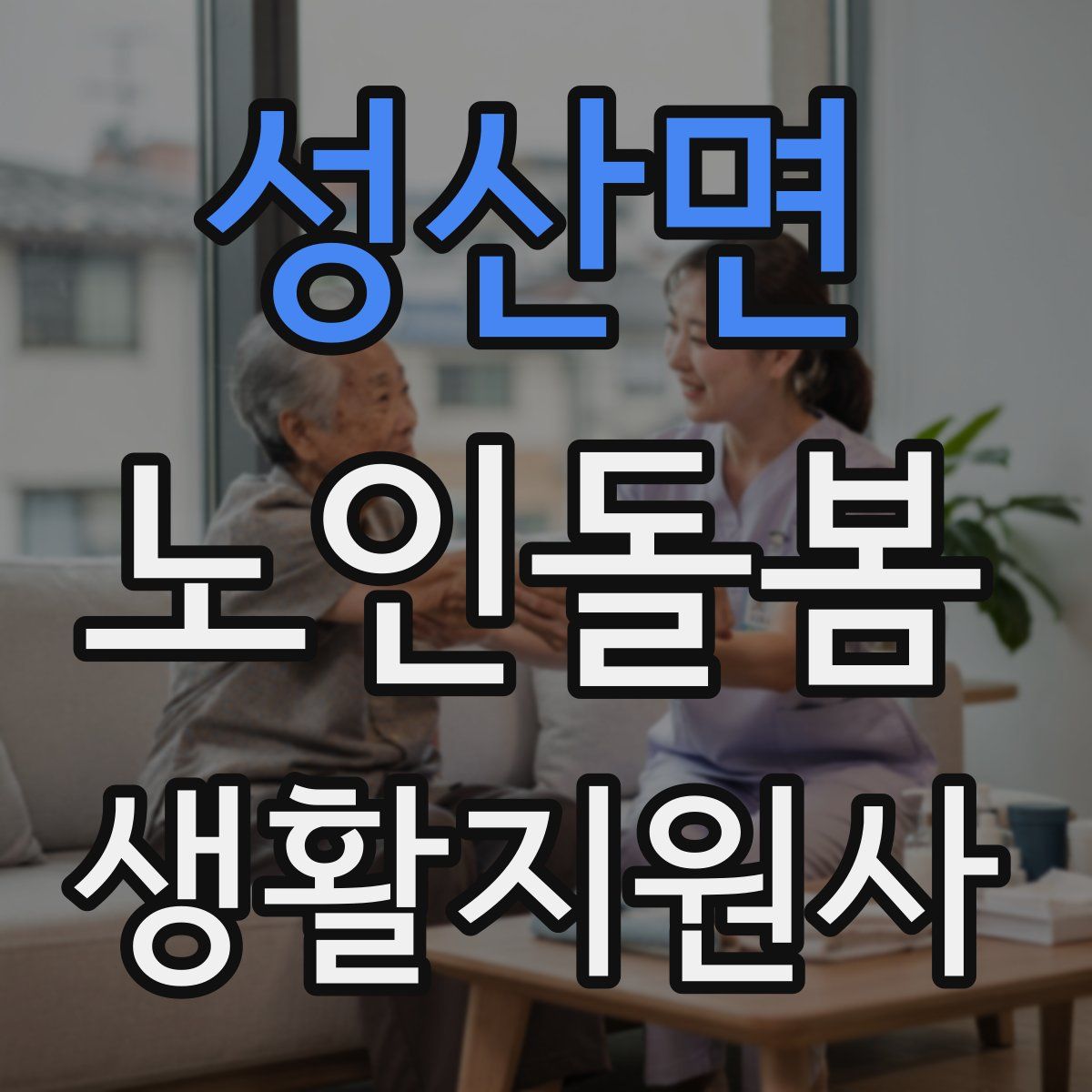성산면 노인돌봄생활지원사 자격증
