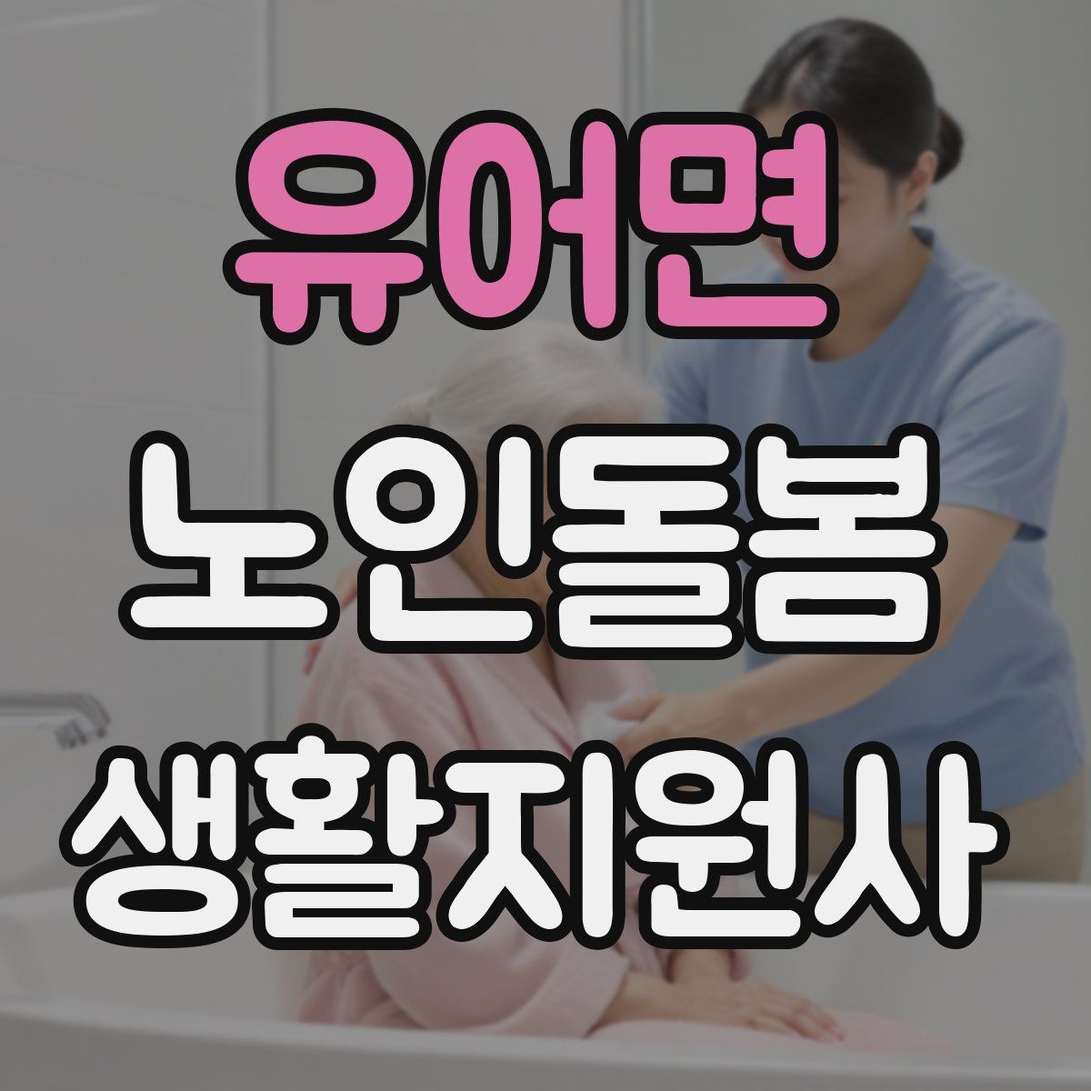 유어면 노인돌봄생활지원사 자격증