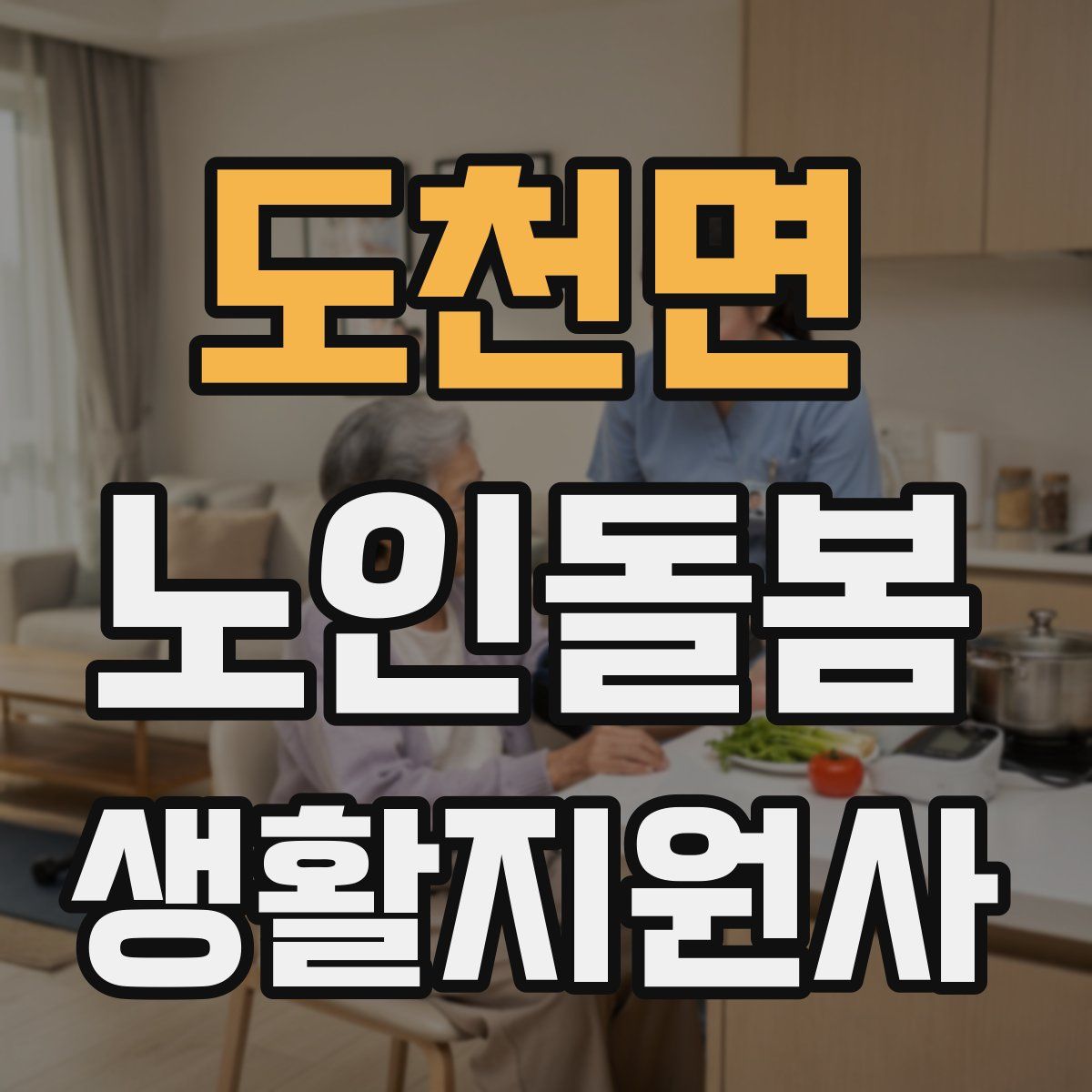 도천면 노인돌봄생활지원사 자격증