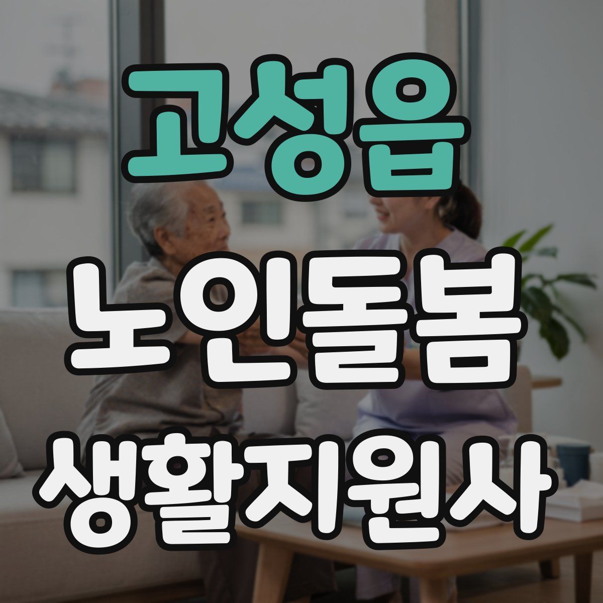 고성읍 노인돌봄생활지원사 자격증