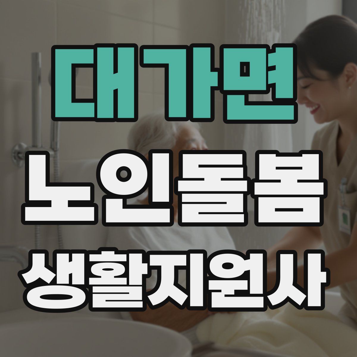 대가면 노인돌봄생활지원사 자격증