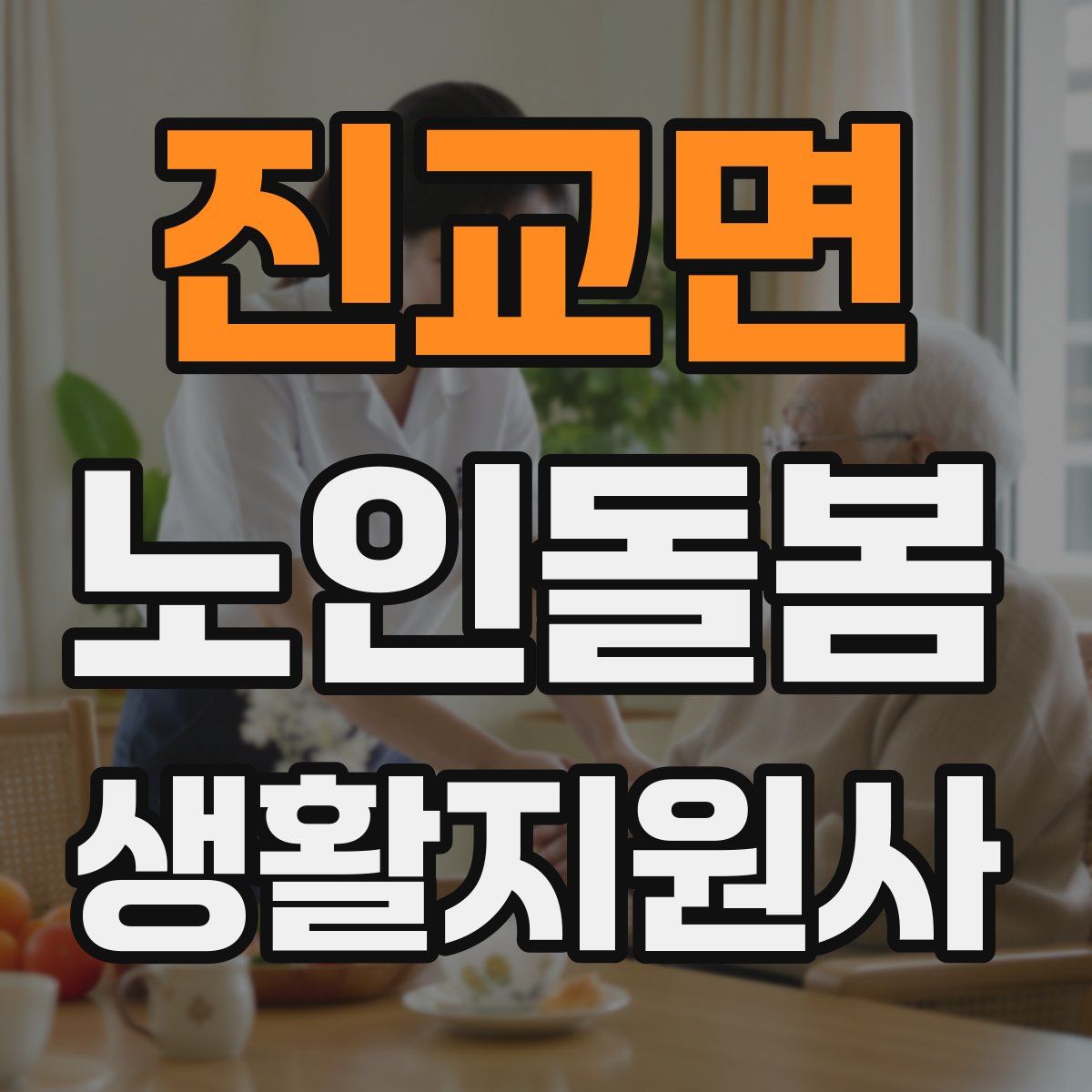 진교면 노인돌봄생활지원사 자격증