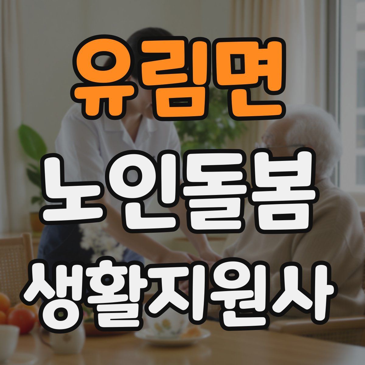 유림면 노인돌봄생활지원사 자격증