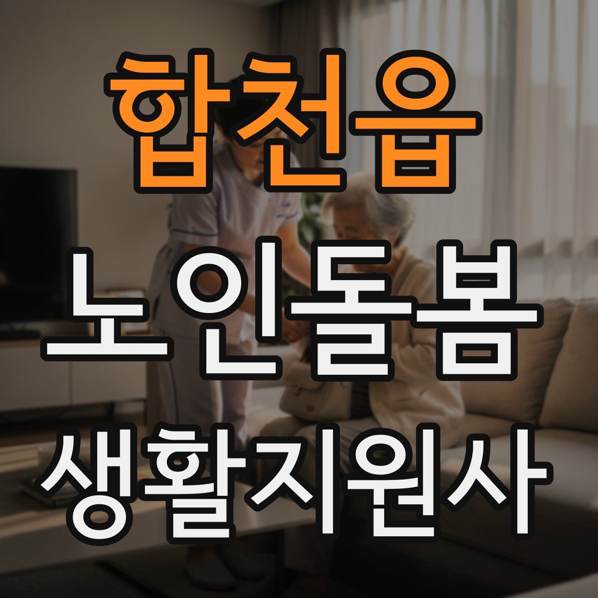 합천읍 노인돌봄생활지원사 자격증