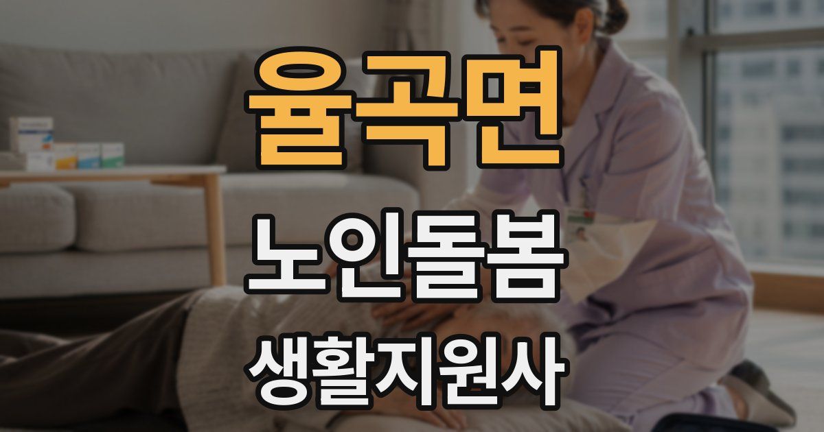 율곡면 노인돌봄생활지원사 자격증