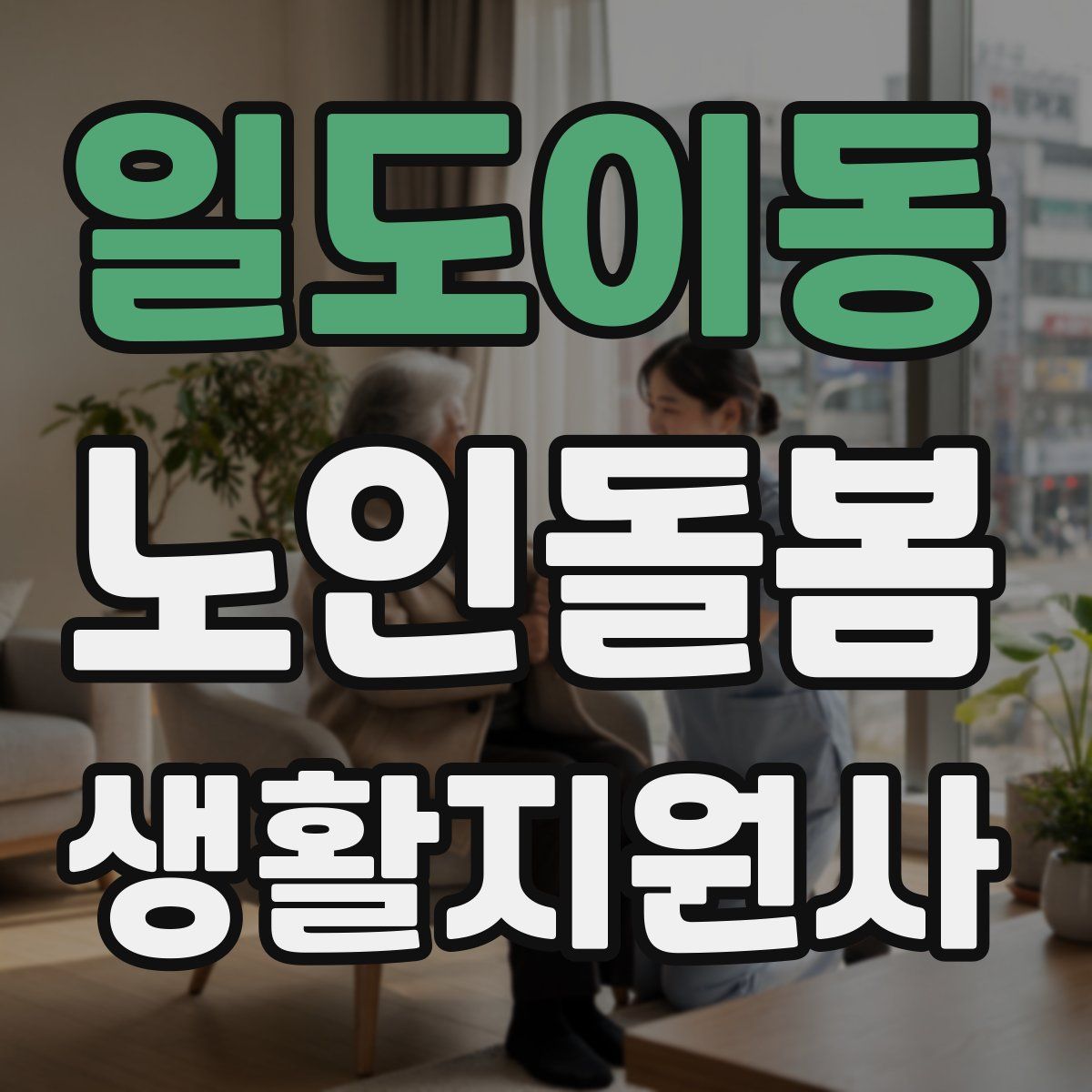 일도이동 노인돌봄생활지원사 자격증