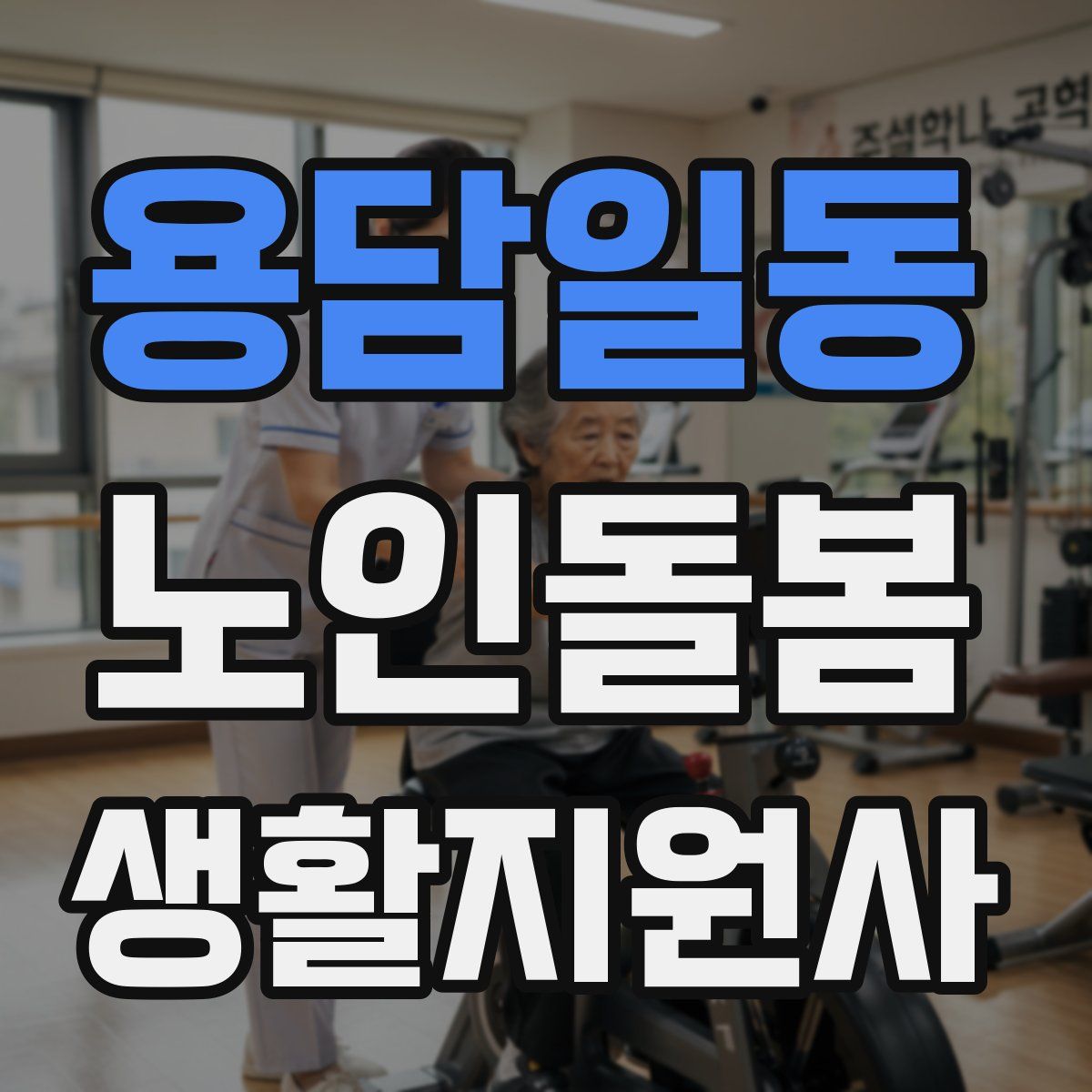 용담일동 노인돌봄생활지원사 자격증