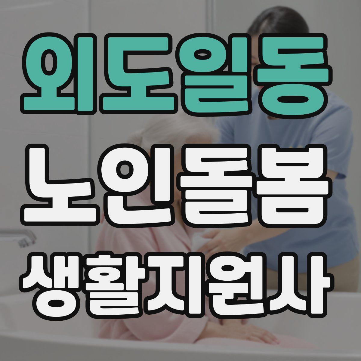 외도일동 노인돌봄생활지원사 자격증